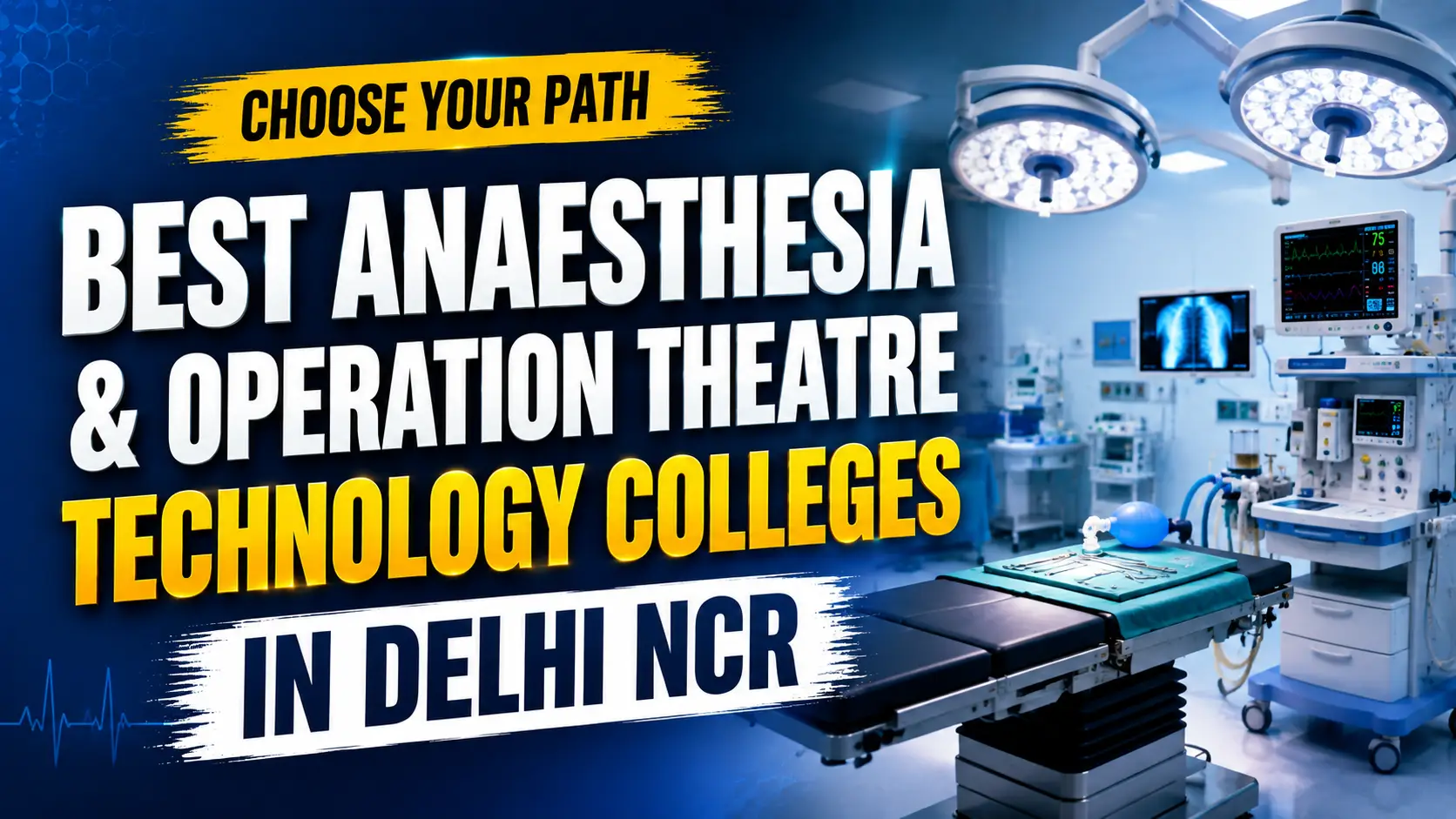 Best Anaesthesia and Operation Theatre Technology Colleges in Delhi NCR 2026: Admission & Fees