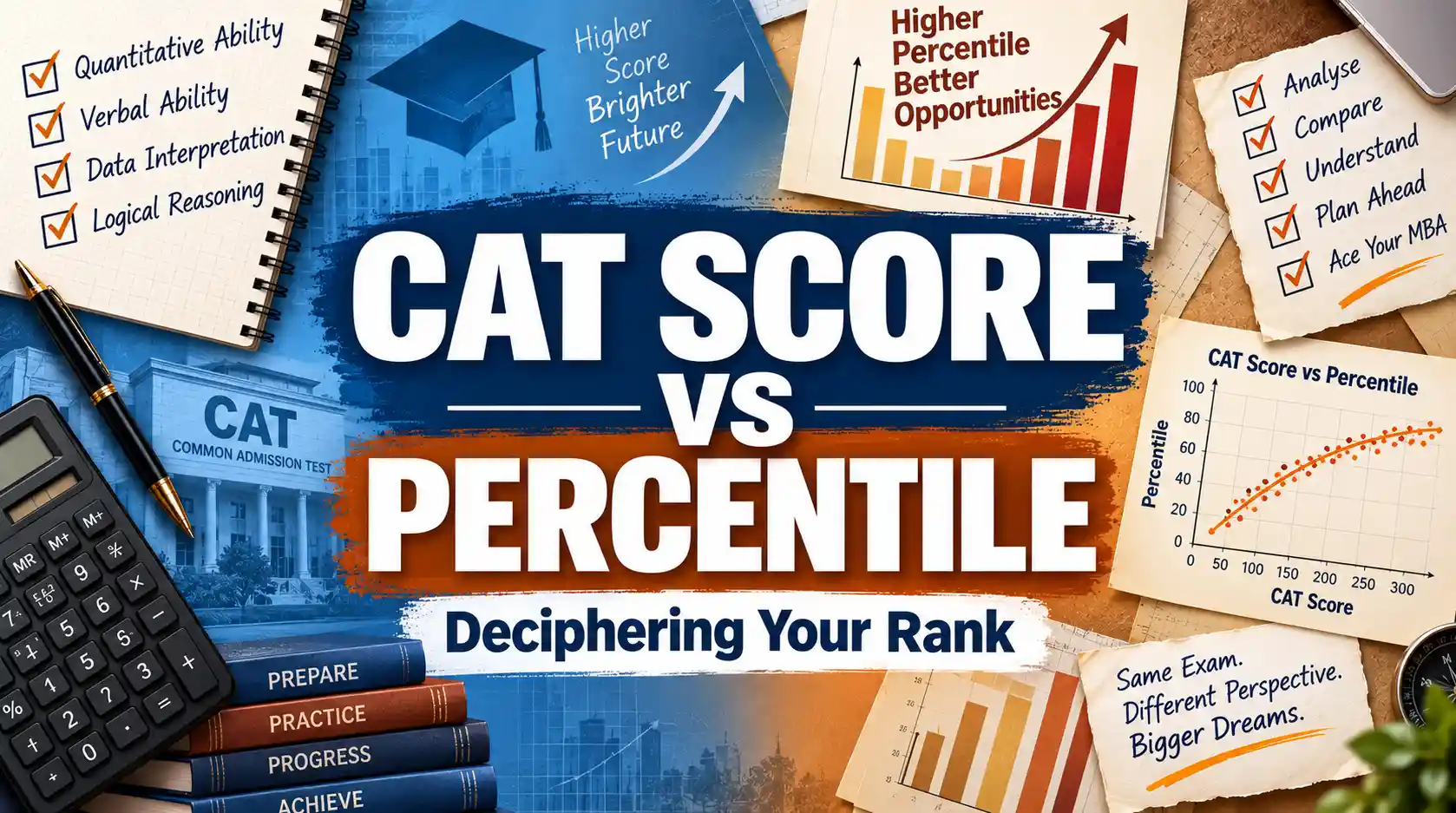CAT Score vs Percentile 2026: Marks Required for 99, 95, 90, 85 & 80 Percentile